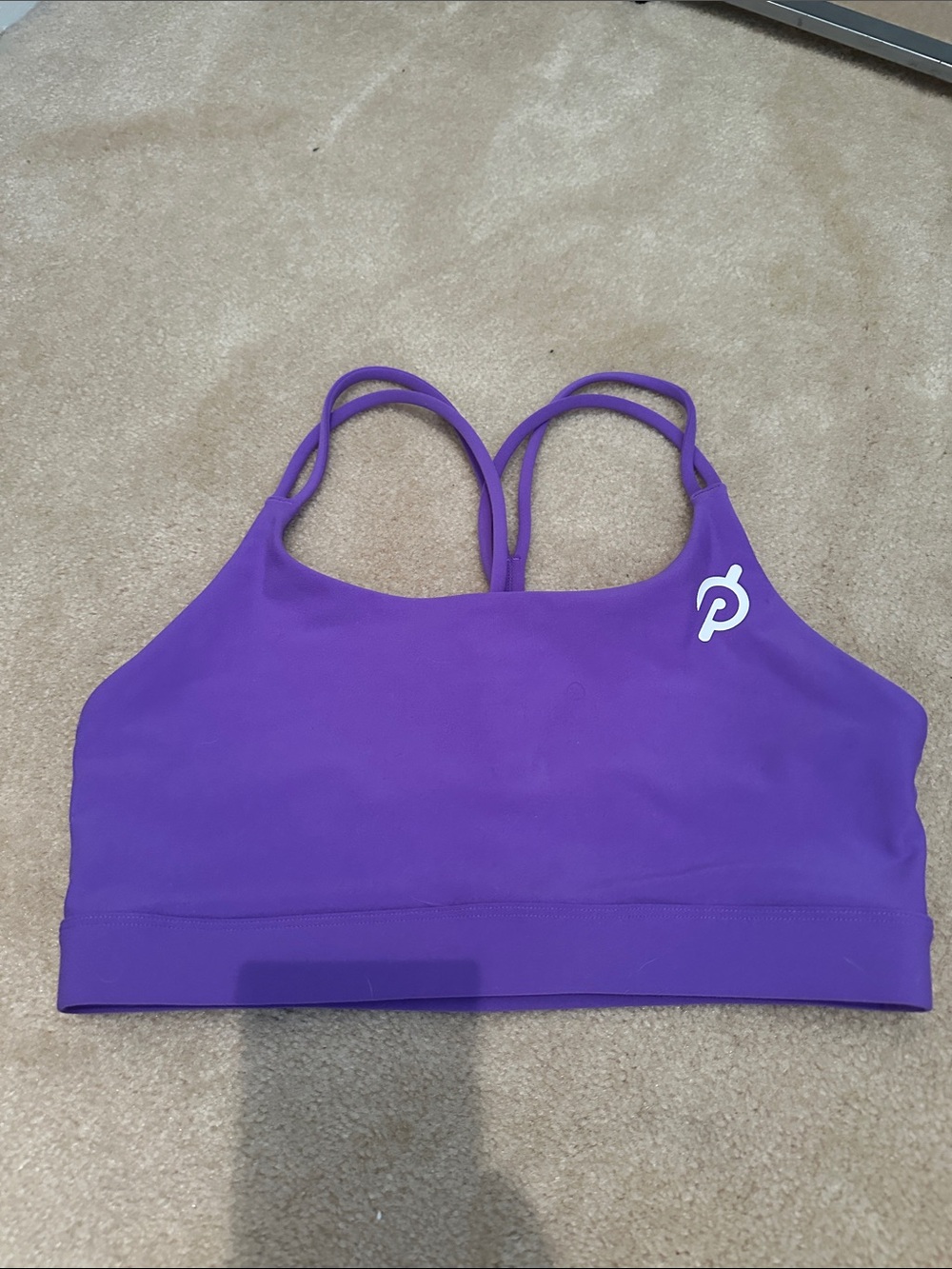 Peloton Violet Strappy Sports Bra